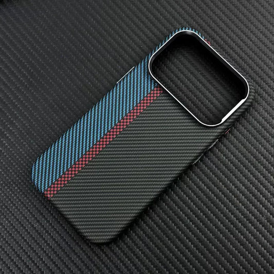 For Magsafe Carbon Fiber Texture Armor Case For iPhone 17 17Pro Max 16 Pro Ultrathin Alloy Lens Wireless Charge Hard Cover Coque Solveify