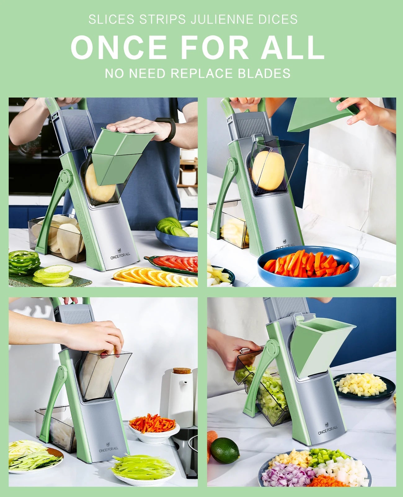 Kitchen Accessories Vegetable Grater Mandoline for Cutting Professional Vegetables Lemon Slicing Salad Chopper Kitchen Tools Solveify