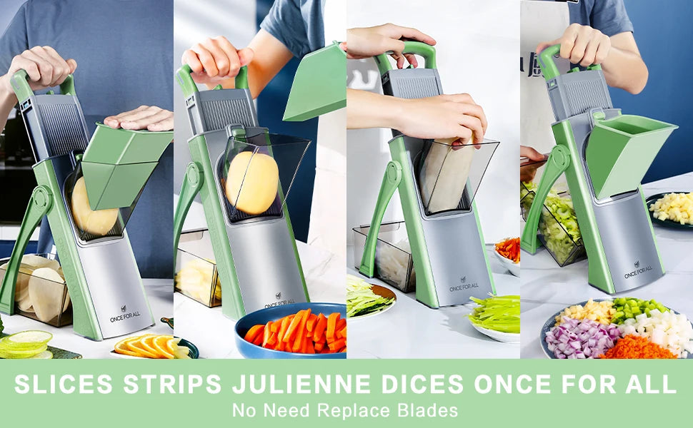 Kitchen Accessories Vegetable Grater Mandoline for Cutting Professional Vegetables Lemon Slicing Salad Chopper Kitchen Tools Solveify