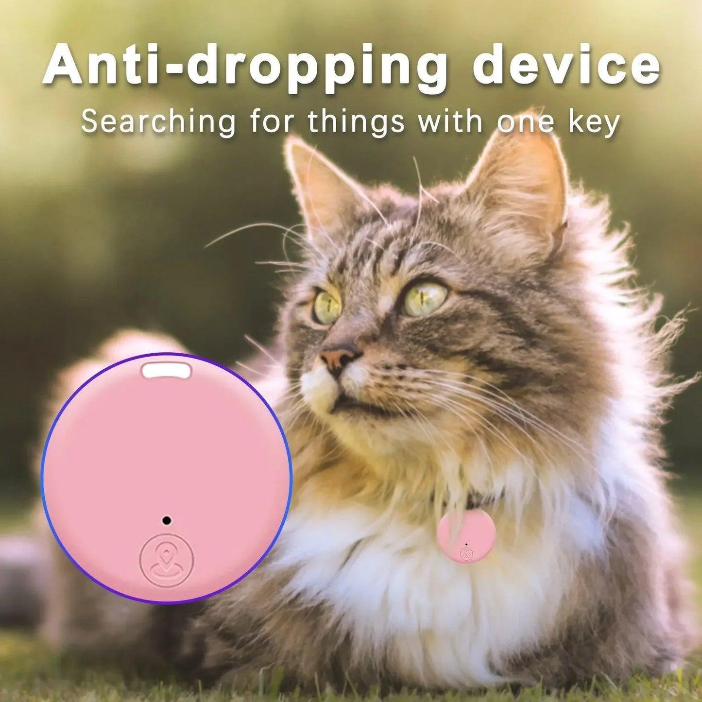 2026 GPS Bluetooth 5.0 Tracker AntiLost Device Round Pet Kids Bag Wallet Tracking Smart Finder Locator MIni Solveify