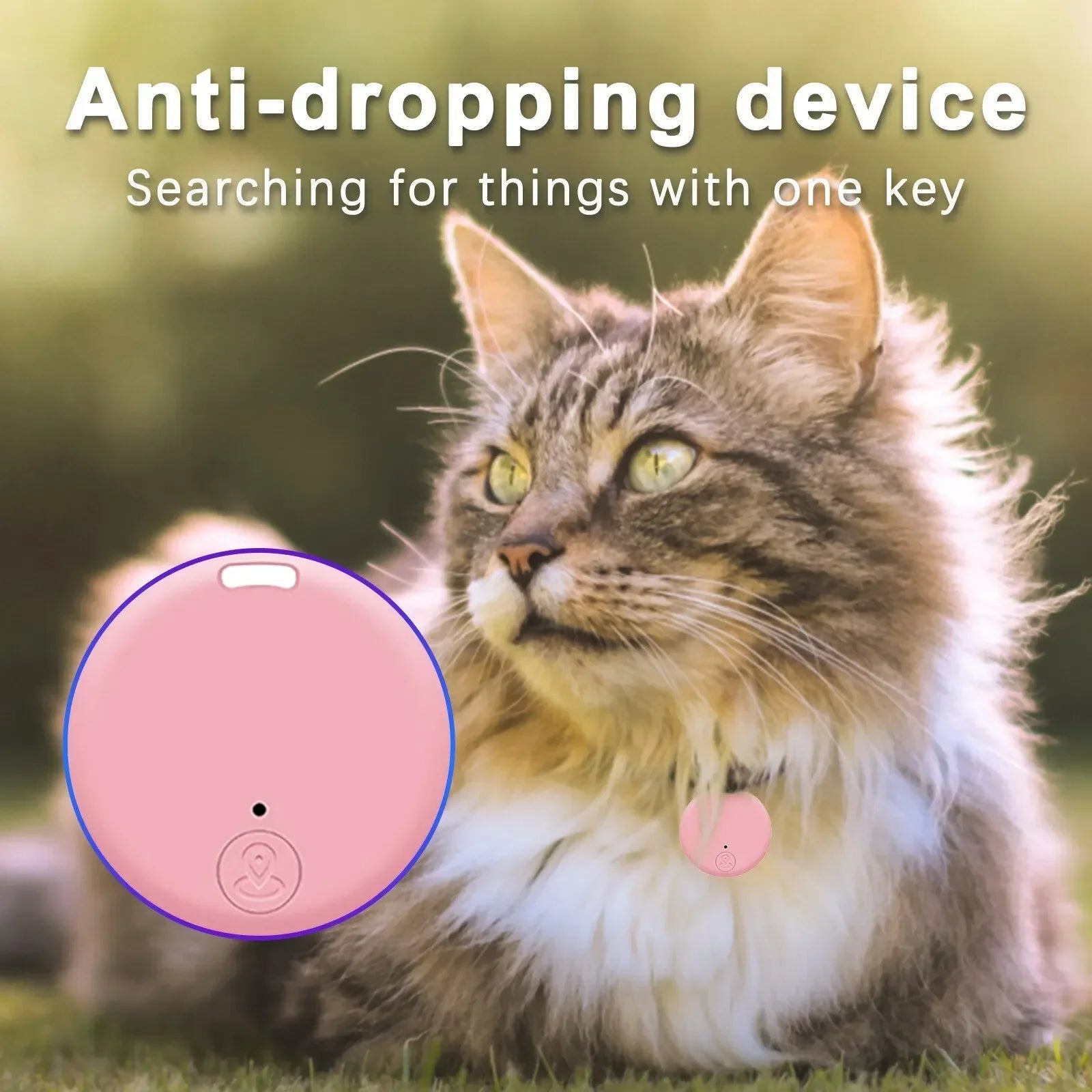 2026 GPS Bluetooth 5.0 Tracker AntiLost Device Round Pet Kids Bag Wallet Tracking Smart Finder Locator MIni Solveify