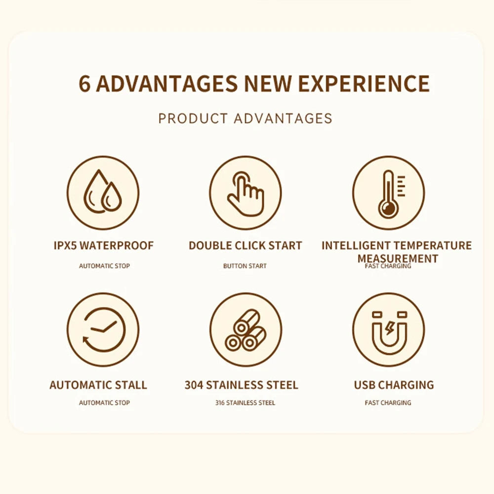 380ML Coffee Cups Electric Automatic Stirring Mug Rechargeable 304 Stainless Steel Mixer Drinkware Touch Magnetic Tea Cup Gifts Solveify