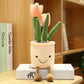 Smiling Tulip Plush Plant Decor Solveify