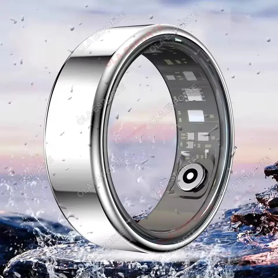 R10 Smart Ring with Charging Dock Men Women Health Sleep Heart Rate Monitoring IP68 & 5ATM Waterproof Multi-sport Mode Solveify