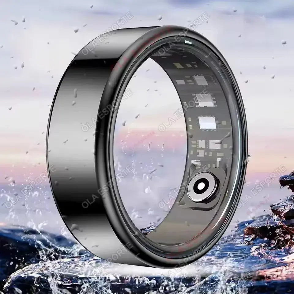 R10 Smart Ring with Charging Dock Men Women Health Sleep Heart Rate Monitoring IP68 & 5ATM Waterproof Multi-sport Mode Solveify