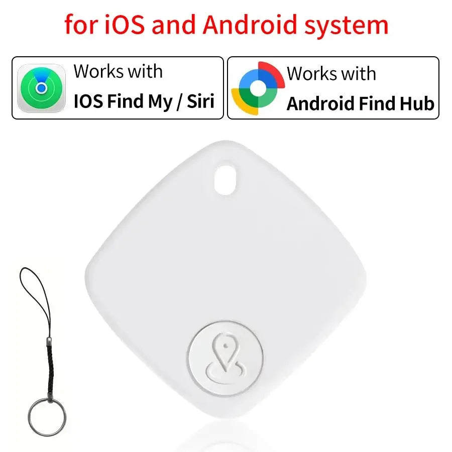 Mini Pet Tracking Device Cat Dog Finder Locator Smart Bluetooth GPS Tracker Anti-Lost Reminder Works with Android iOS Findmy App Solveify